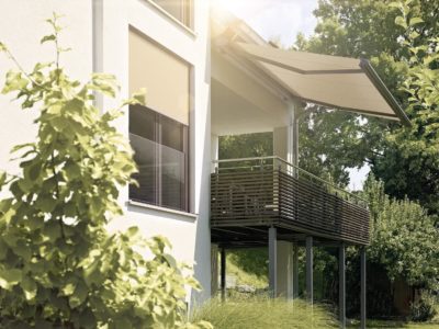 Textiler Screen Fenster außen Fenster-System-Markise mit easyZIP-Führung