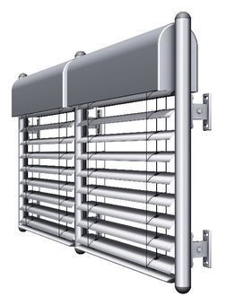 Freitragende Außenjalousie Freitragende Außenjalousie