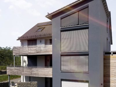 Jalousien/Lamellen Vorbau-Außenjalousie